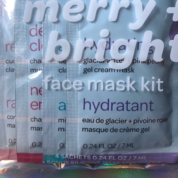 5piece Freeman beauty glow sheet masks kit with applicator & passport holder new - Picture 13 of 15